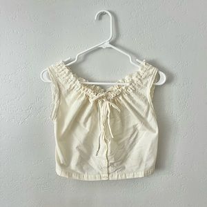 Brandy Melville John Galt Eyelet Crop Top